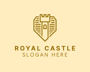 Castle - Castle Tower Shield logo design