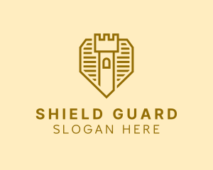 Castle Tower Shield logo design