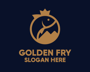 Golden Freshwater Seafood logo design