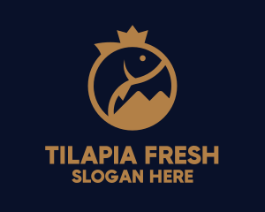 Tilapia - Golden Freshwater Seafood logo design