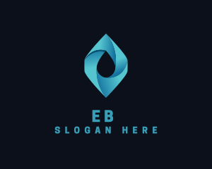 Abstract Water Droplet Logo