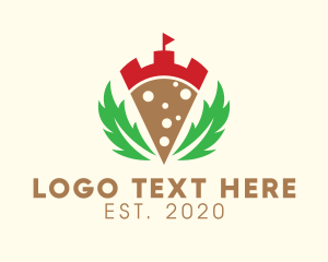 Turret - Pizzeria Pizza Slice logo design