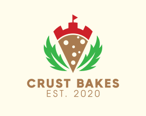 Crust - Pizzeria Pizza Slice logo design
