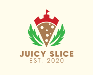 Pizzeria Pizza Slice logo design