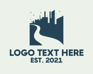 Land Developer - Urban Skyscraper City logo design
