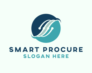 Procurement - Circuit Technology Globe logo design