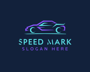 Geometric  Sports Car  logo design