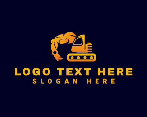 Digger - Strong Industrial Excavator logo design