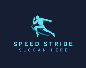 Runner - Fitness Athlete Runner logo design