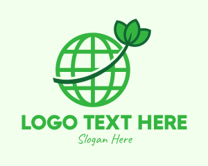 World - Global Environment Conservation logo design