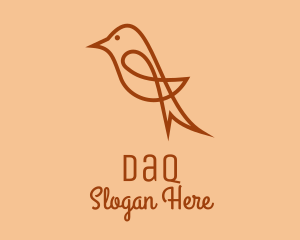 Sparrow Bird Outline  Logo