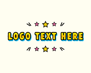 Retro Pop Art Logo