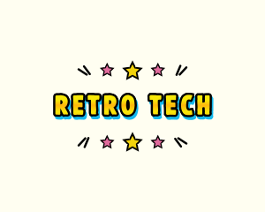 Retro Pop Art logo design