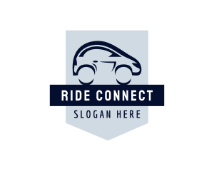 Rideshare - Microcar Vehicle Driver logo design