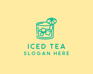 Tropical Cocktail Drink  logo design