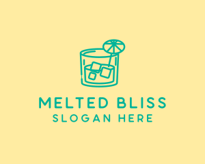 Tropical Cocktail Drink  logo design