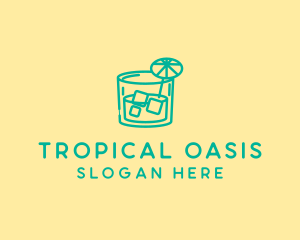 Tropical - Tropical Cocktail Drink logo design