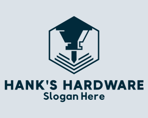 Hardware Drill Tool logo design