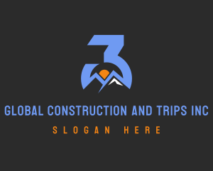 Trip - Mountain View Number 3 logo design
