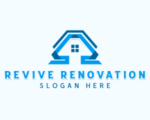 Renovation - Roofing Renovation Construction logo design