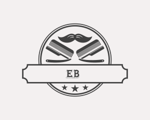 Mustache Barber Hairdresser Logo