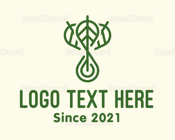 Herbal Leaves Oil Logo