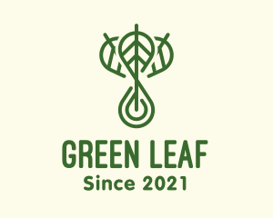 Herbal Leaves Oil logo design