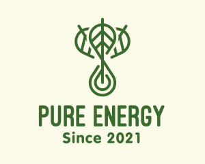Oil - Herbal Leaves Oil logo design