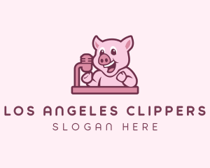 Studio - Pig Podcast Host logo design