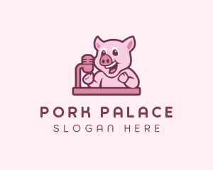 Pig Podcast Host  logo design