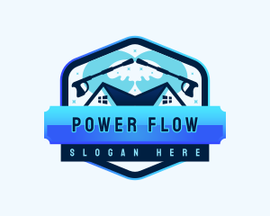 Power Wash Cleaning Splash logo design