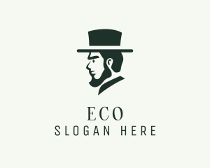 Hatter - Top Hat Gentleman logo design