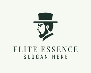 Suit - Top Hat Gentleman logo design