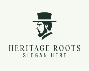 Ancestor - Top Hat Gentleman logo design