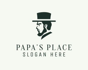 Dad - Top Hat Gentleman logo design
