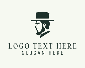 Suit - Top Hat Gentleman logo design