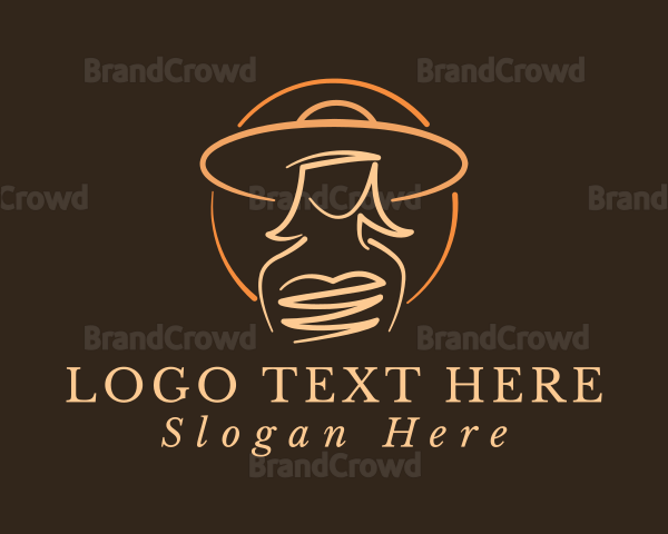 Elegant Lady Hat Logo