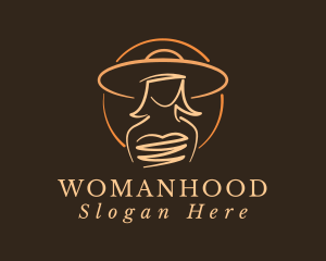 Elegant Lady Hat Logo