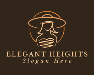 Elegant Lady Hat logo design