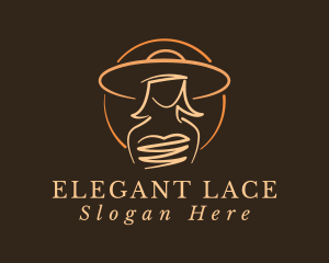 Elegant Lady Hat logo design