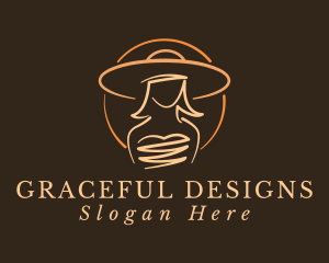 Elegant - Elegant Lady Hat logo design