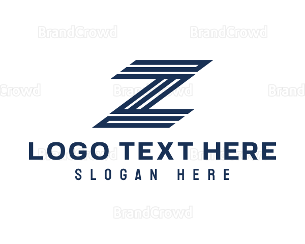 Speed Stripe Letter Z Logo