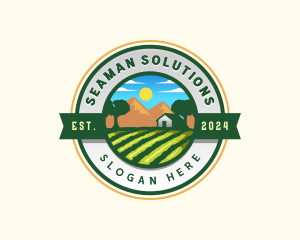 Agricultural Farm Landscape Logo