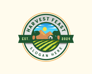 Agricultural Farm Landscape logo design