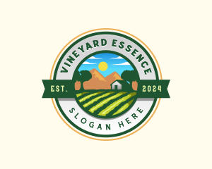 Agricultural Farm Landscape logo design