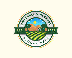 Agricultural Farm Landscape logo design