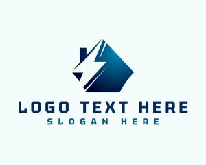 Construction - Home Electric Lightning logo design