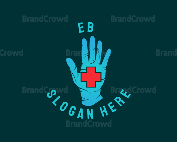 Medical Gloves Cross Logo