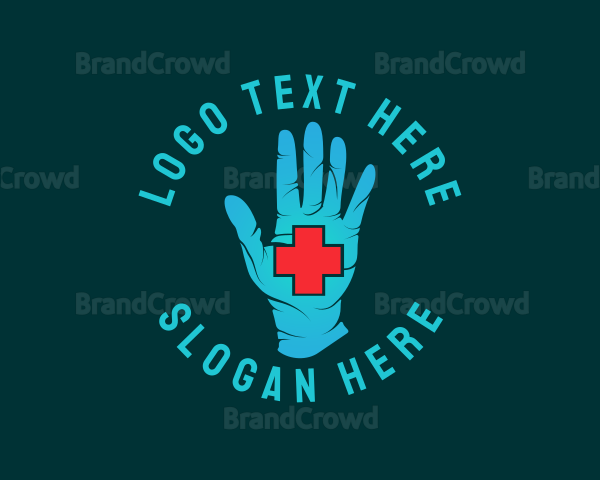 Medical Gloves Cross Logo