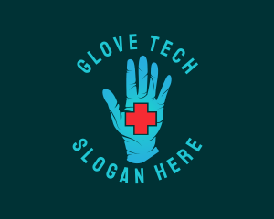 Medical Gloves Cross logo design